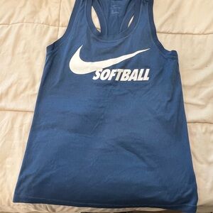Nike Blue Softball Dri-FIT Tank